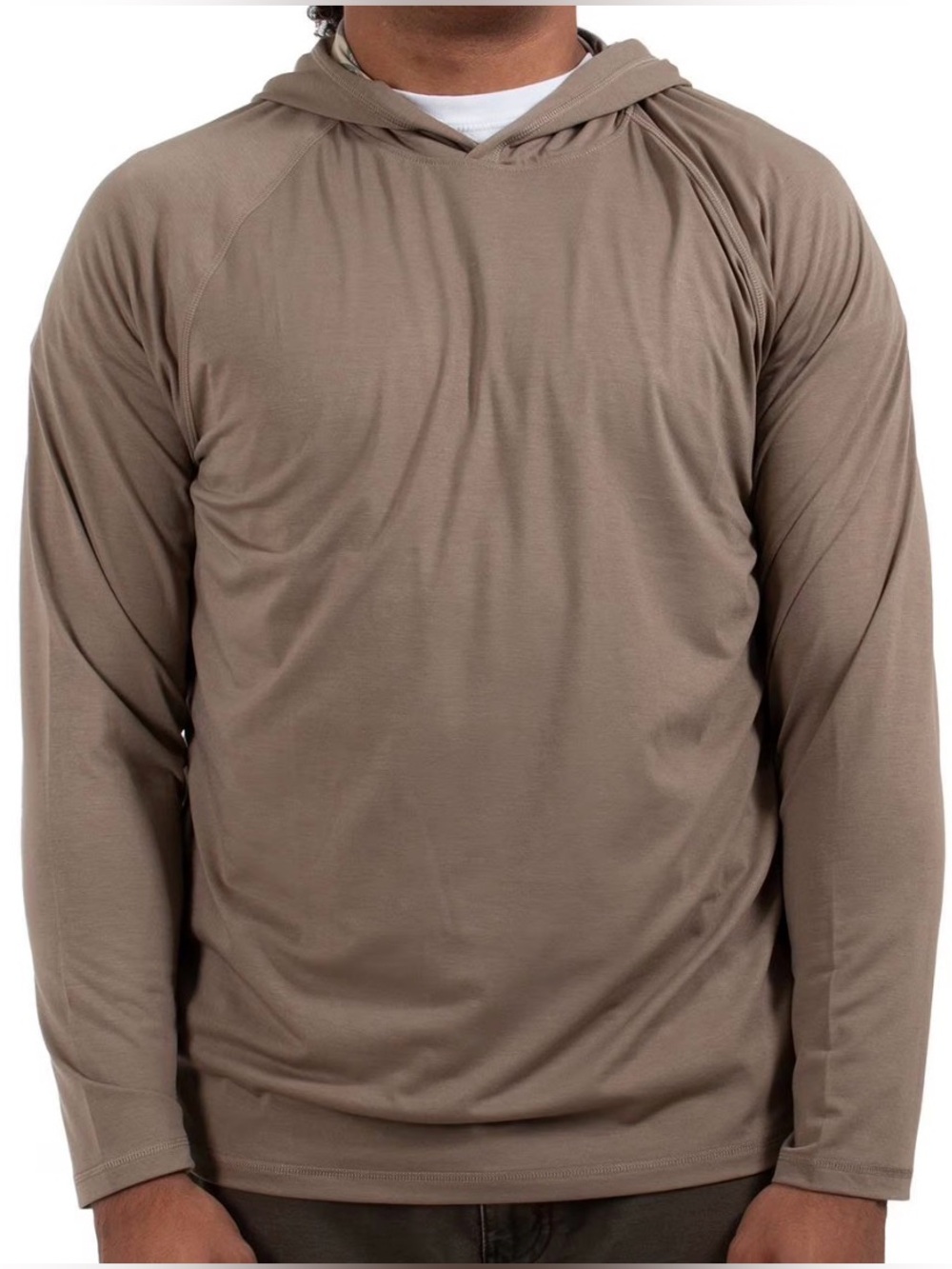 Habitat Men's Long Sleeve Hoodie in Tan